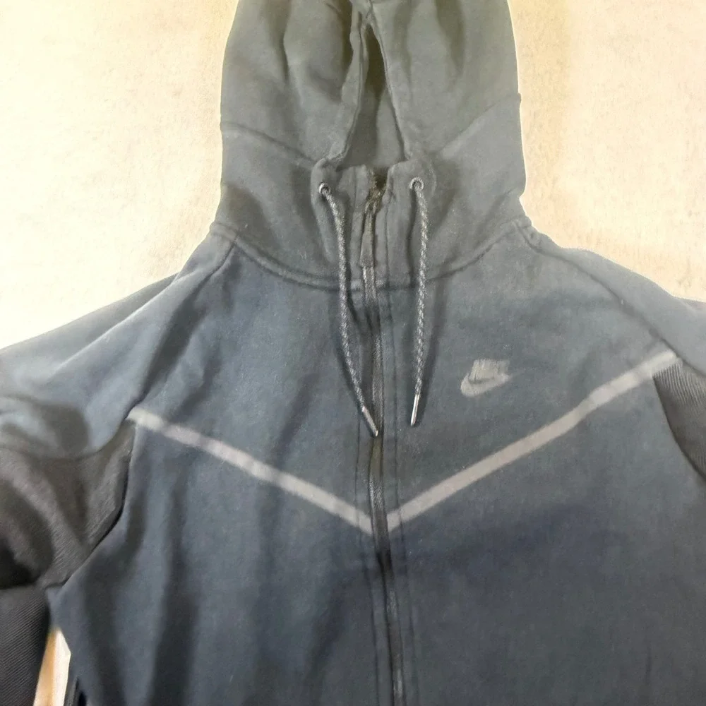 Nike Tech Fleece Full Zip Hoodie Mens Medium Black Sportswear Jacket CU4489-010
